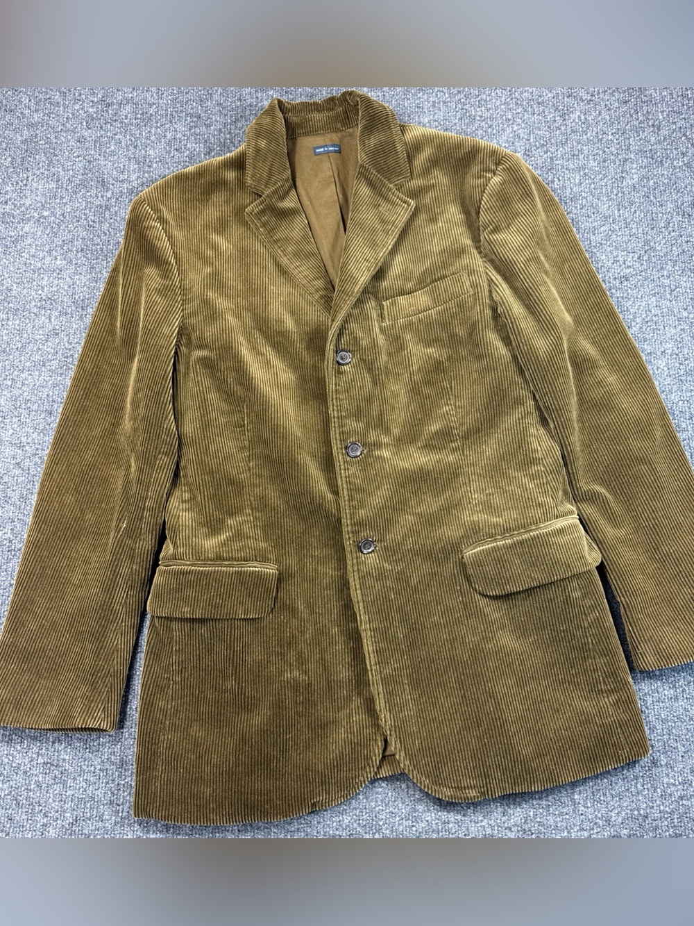 VTG Polo Ralph Lauren Corduroy Blazer Coat Jacket Brown Lined Sport Mens Medium